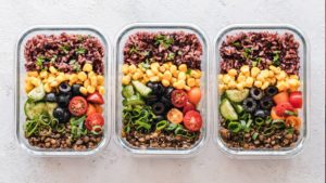 Healthy food lunch boxes