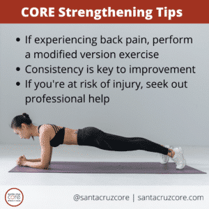 CORE Strengthening tips for back pain
