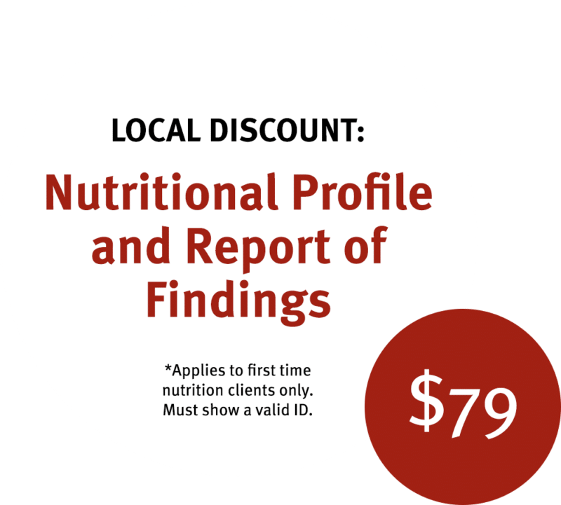 local-discount-nutritional-profile-and-report-$79