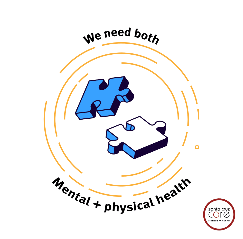 Mental and physical health are two equally important pieces of the puzzle