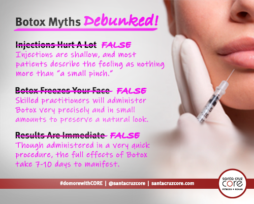 Exercise After Botox Myth  