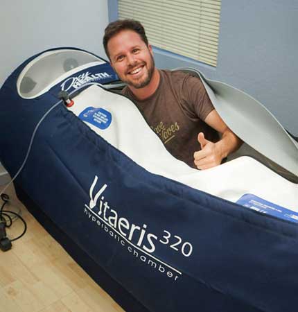 Hyperbaric Oxygen Therapy can greatl help with sports injuries by increasing the oxygen content of blod cells.